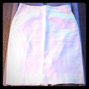 J. Crew factory white no. 2 cotton pencil skirt 2